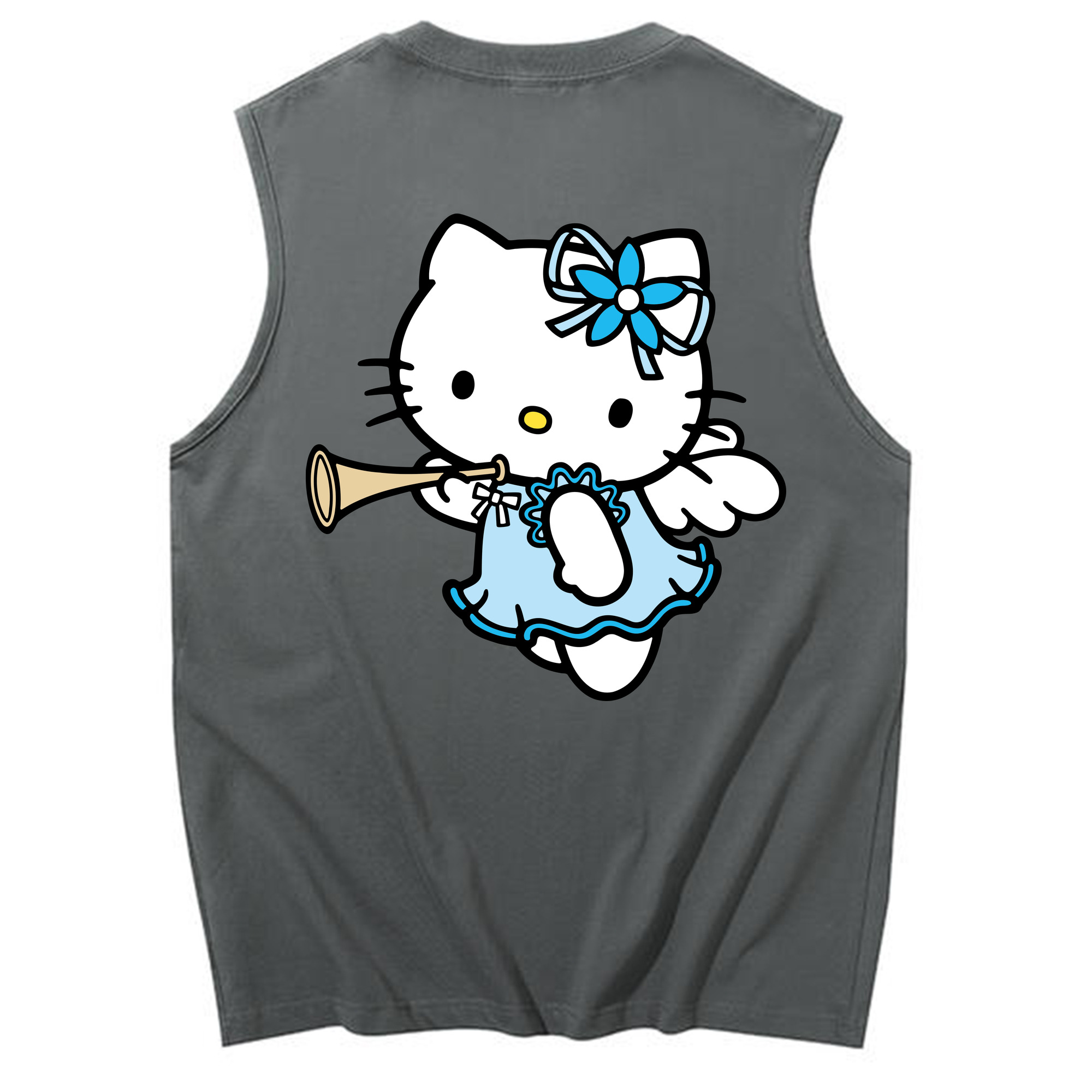 （画像用） Hello Kitty ハローキティ コットン100％タンクトップ（背面プリント）